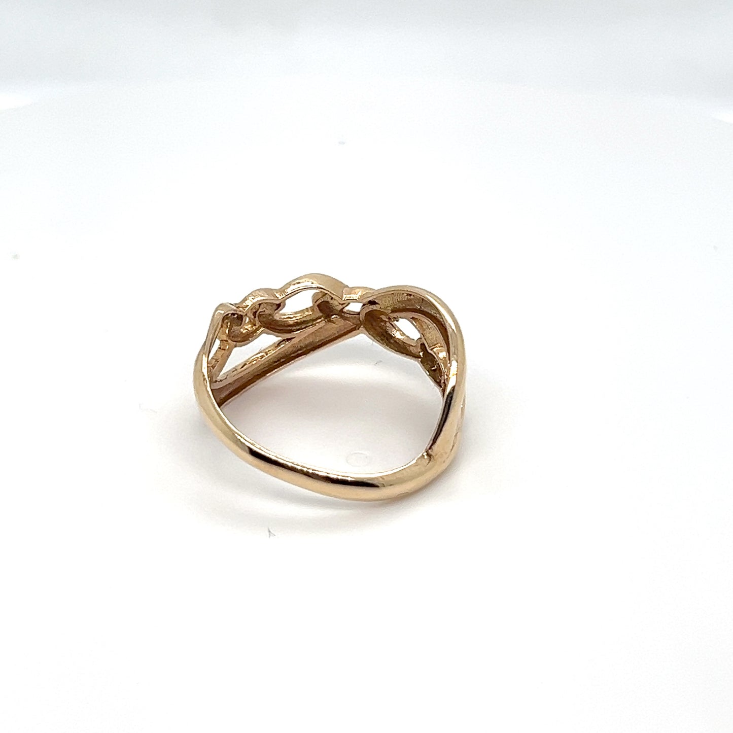 10K Yellow Gold Chain Link Ring