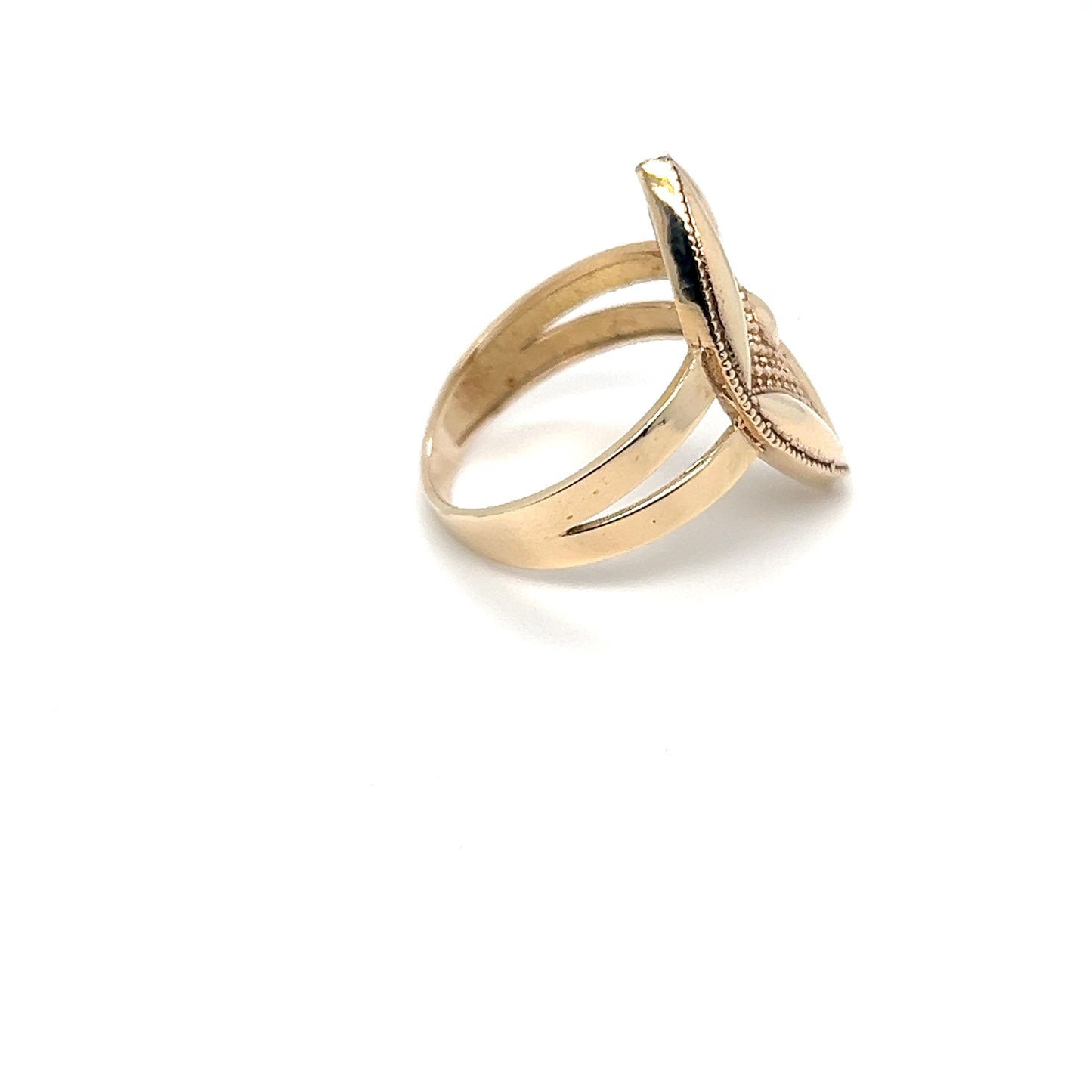 10K Yellow Gold Vintage-Inspired Ring – Size 7.75 – 3.7g