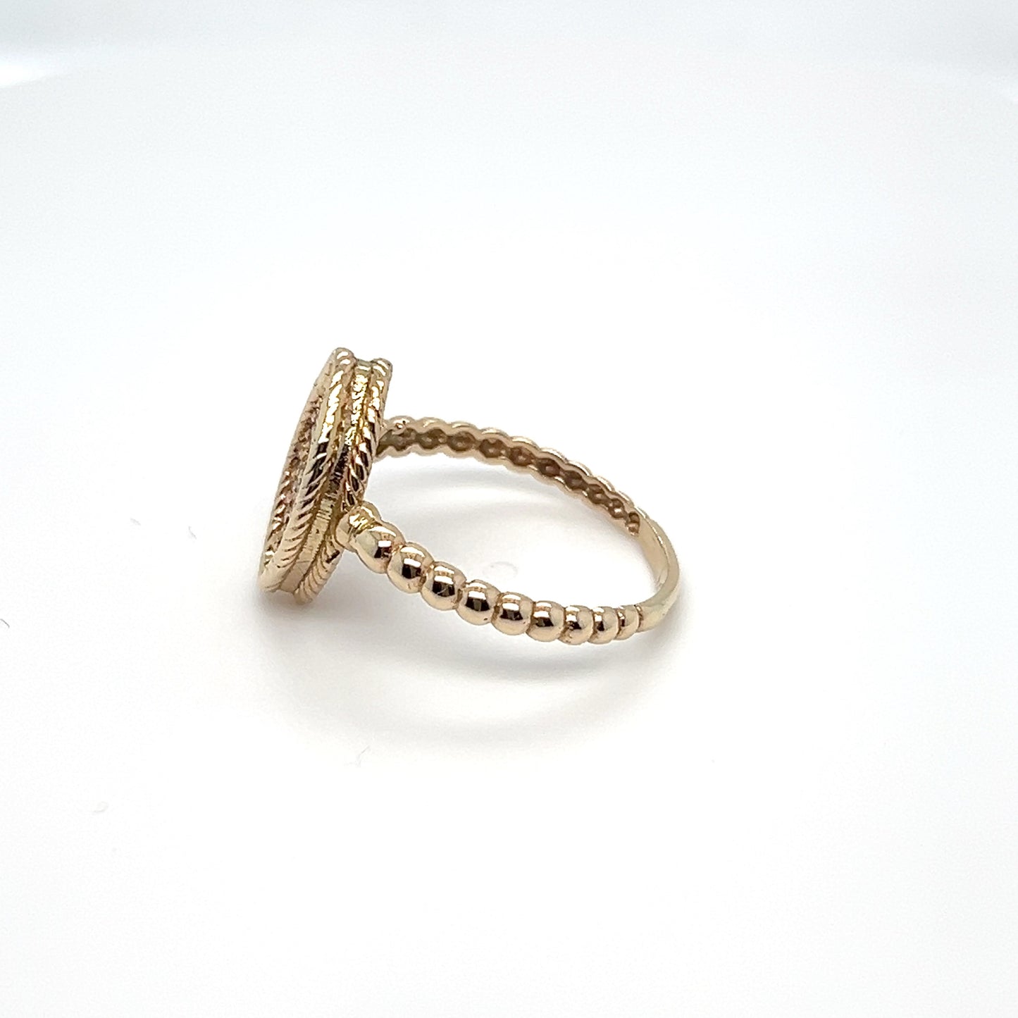 10K Yellow Gold Marquise Pavé CZ Ring – 2.5g – Size 8.5